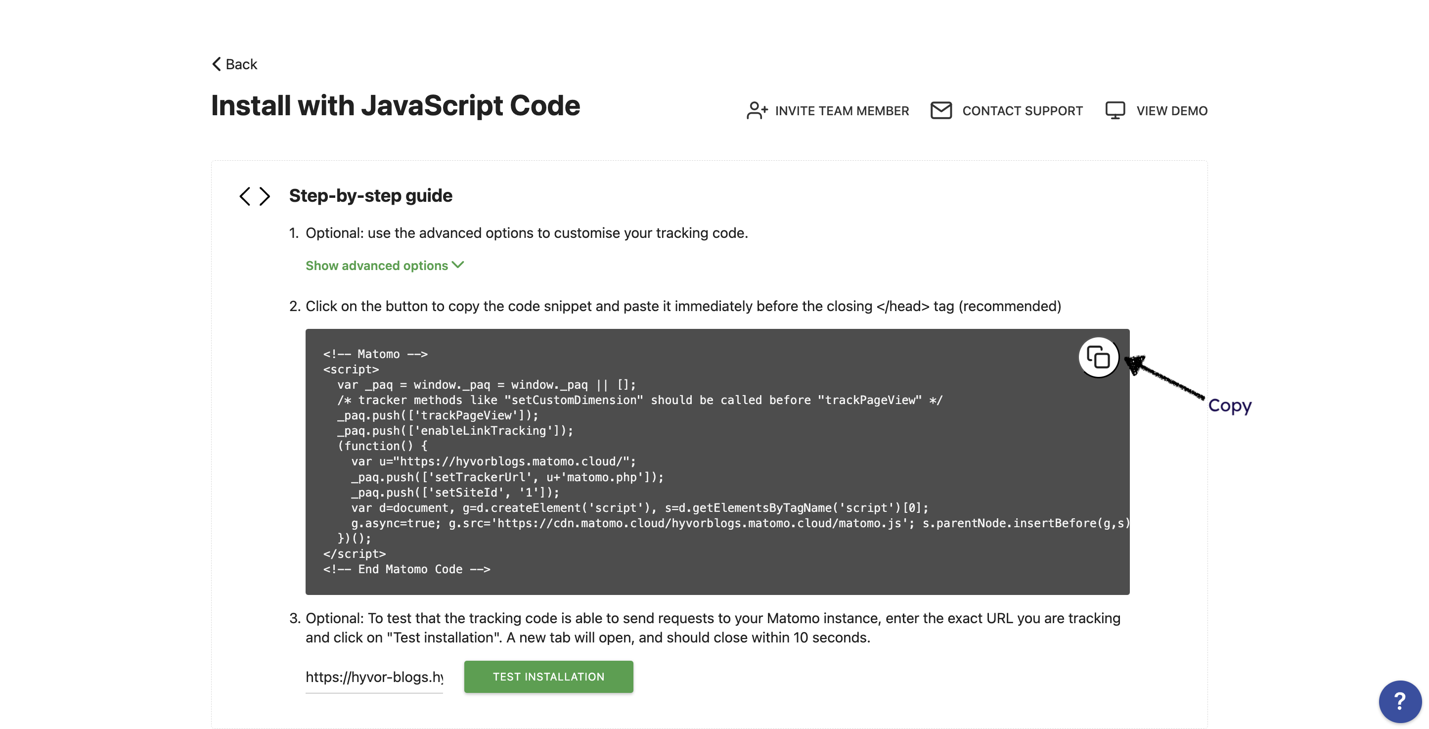 Copy Code